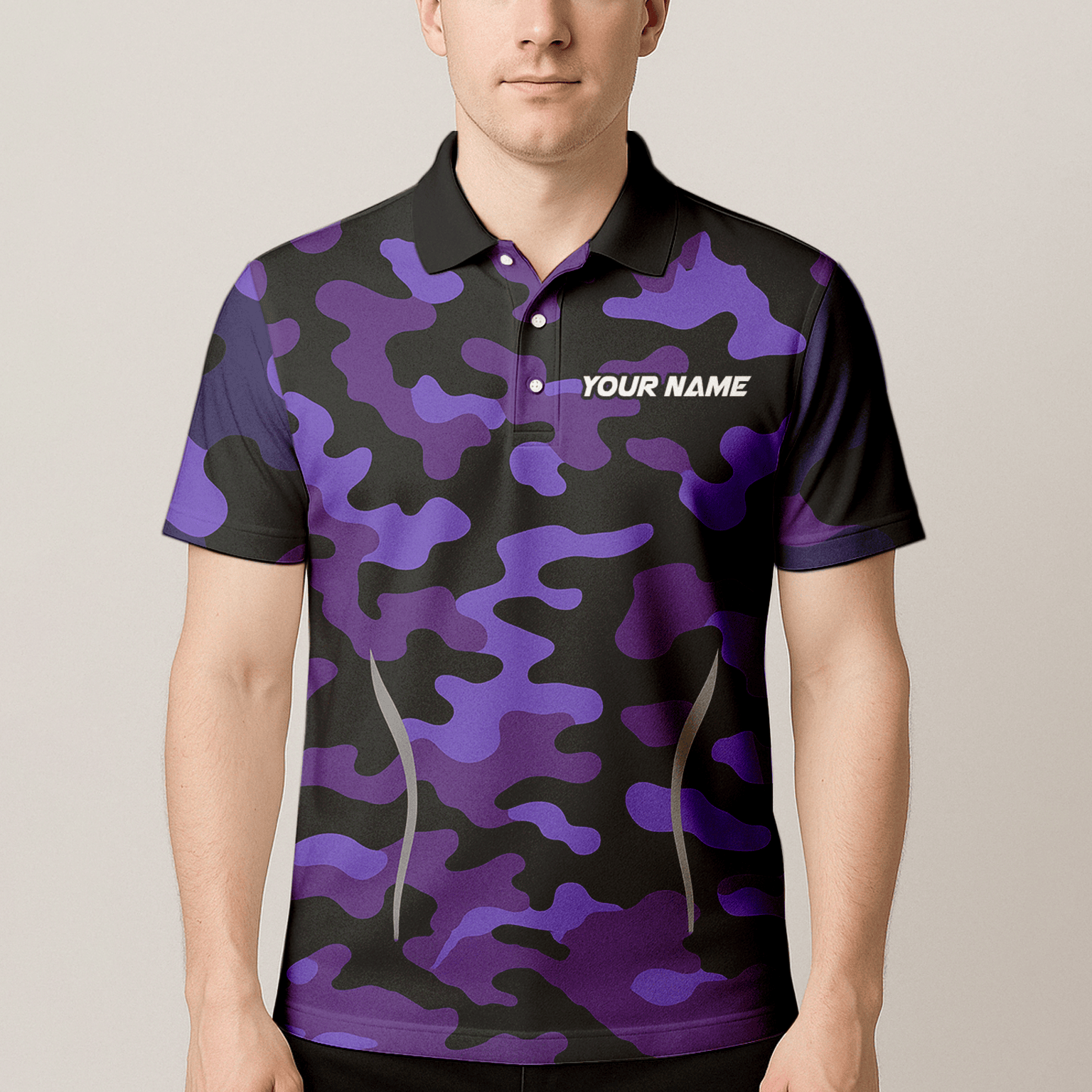 Personalized Purple Black Camo Dart Jersey Skull Dartboard For Men W1705 additional image 4