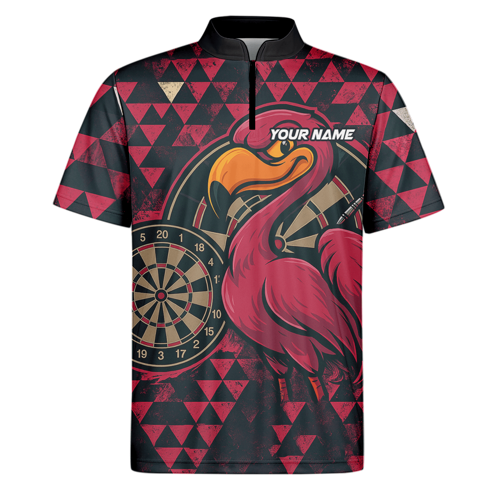 Personalized Red Eagle Dart Polo Shirt Black For Men C2269 additional image 6