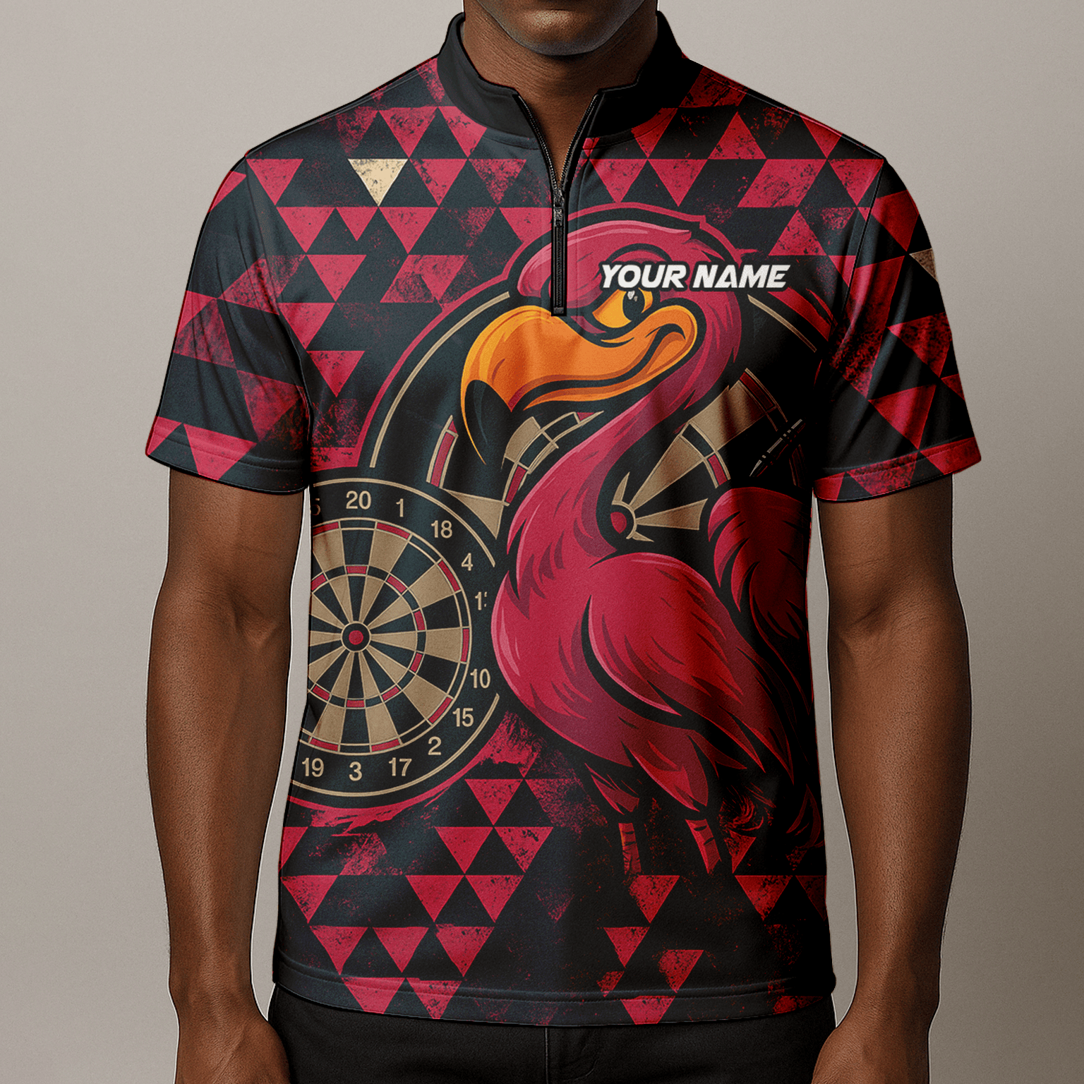 Personalized Red Eagle Dart Polo Shirt Black For Men C2269 additional image 8