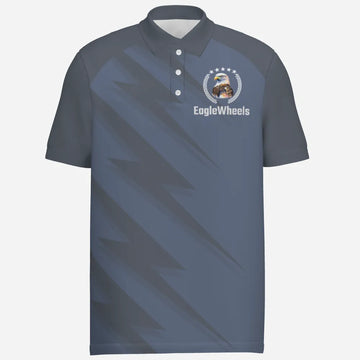 Marineblauw Lightning Basic Darts-poloshirt voor heren KH369