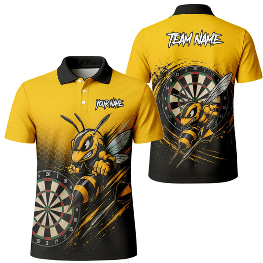 Personalised Yellow & Black Wasp Darts Shirt For Men F032