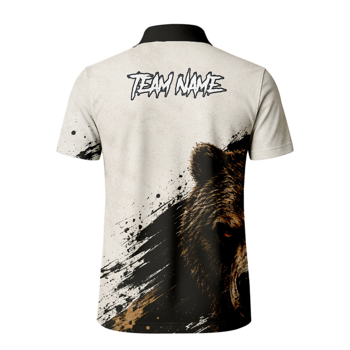 Personalised White Black Brown Bear Darts Shirt For Men F926