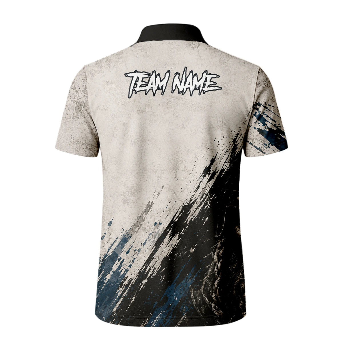 Personalised White Black Blue Viking Darts Shirt For Men U843