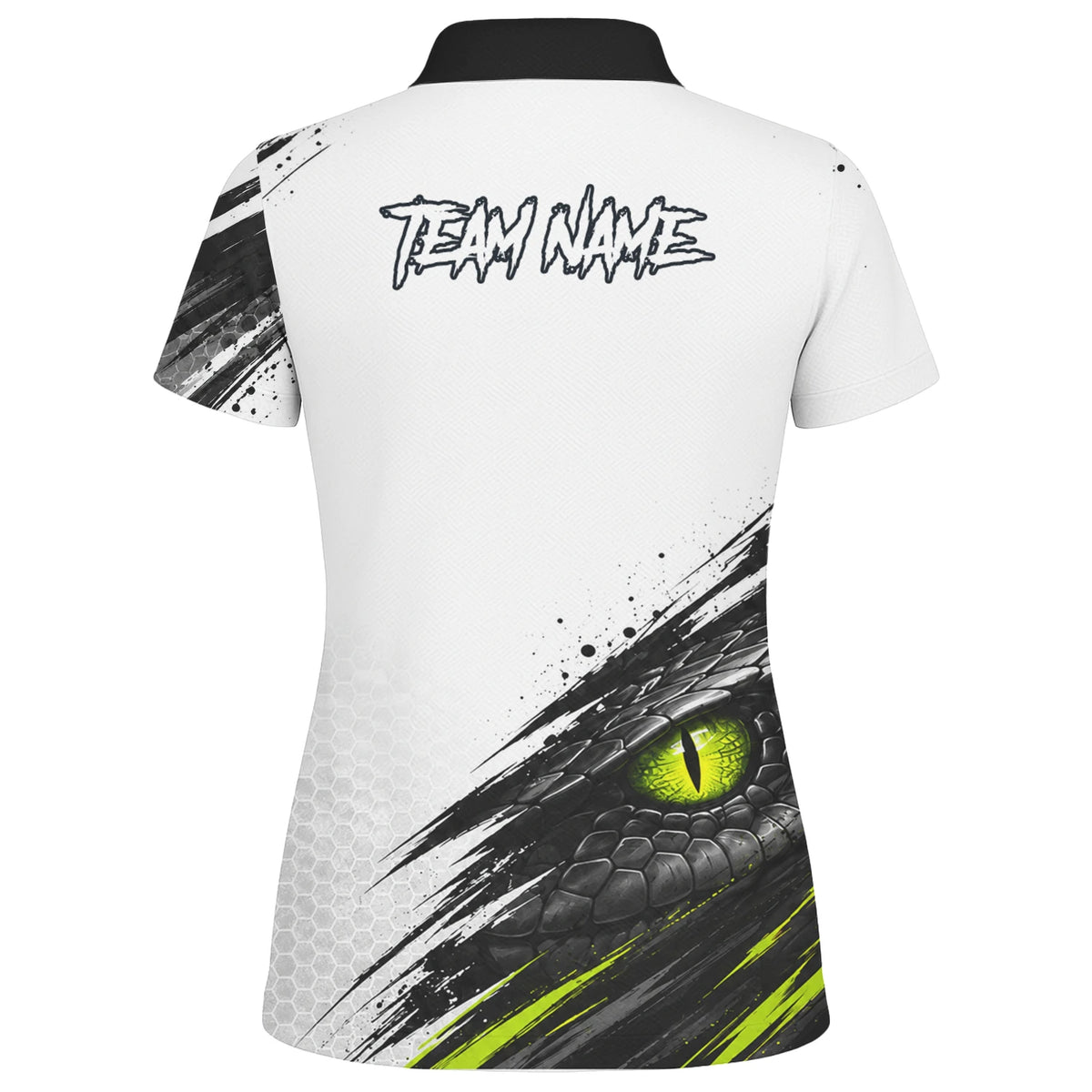 Personalised White Black Green Cobra Darts Shirt For Women I051