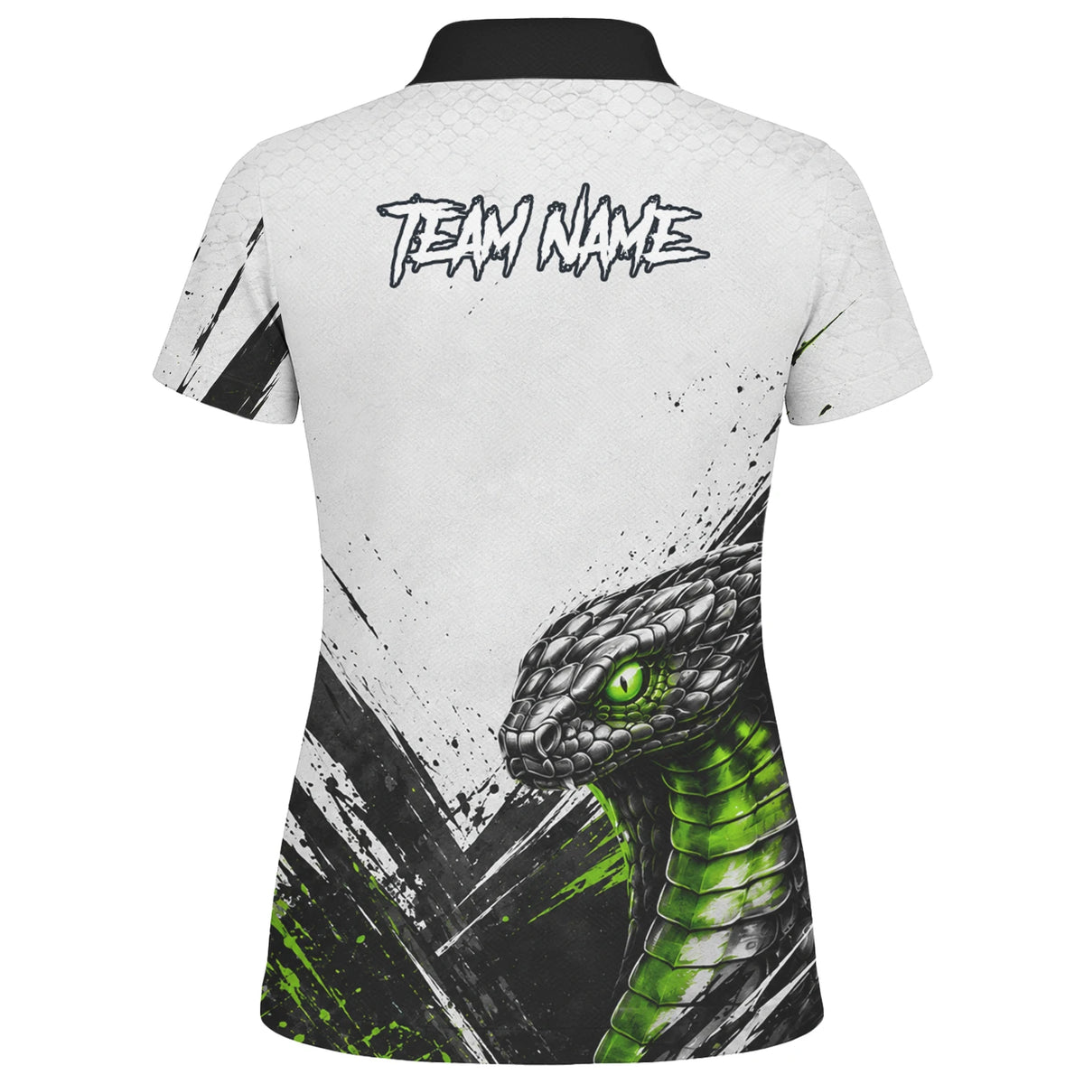 Personalised White Black Green Cobra Darts Shirt For Women A017