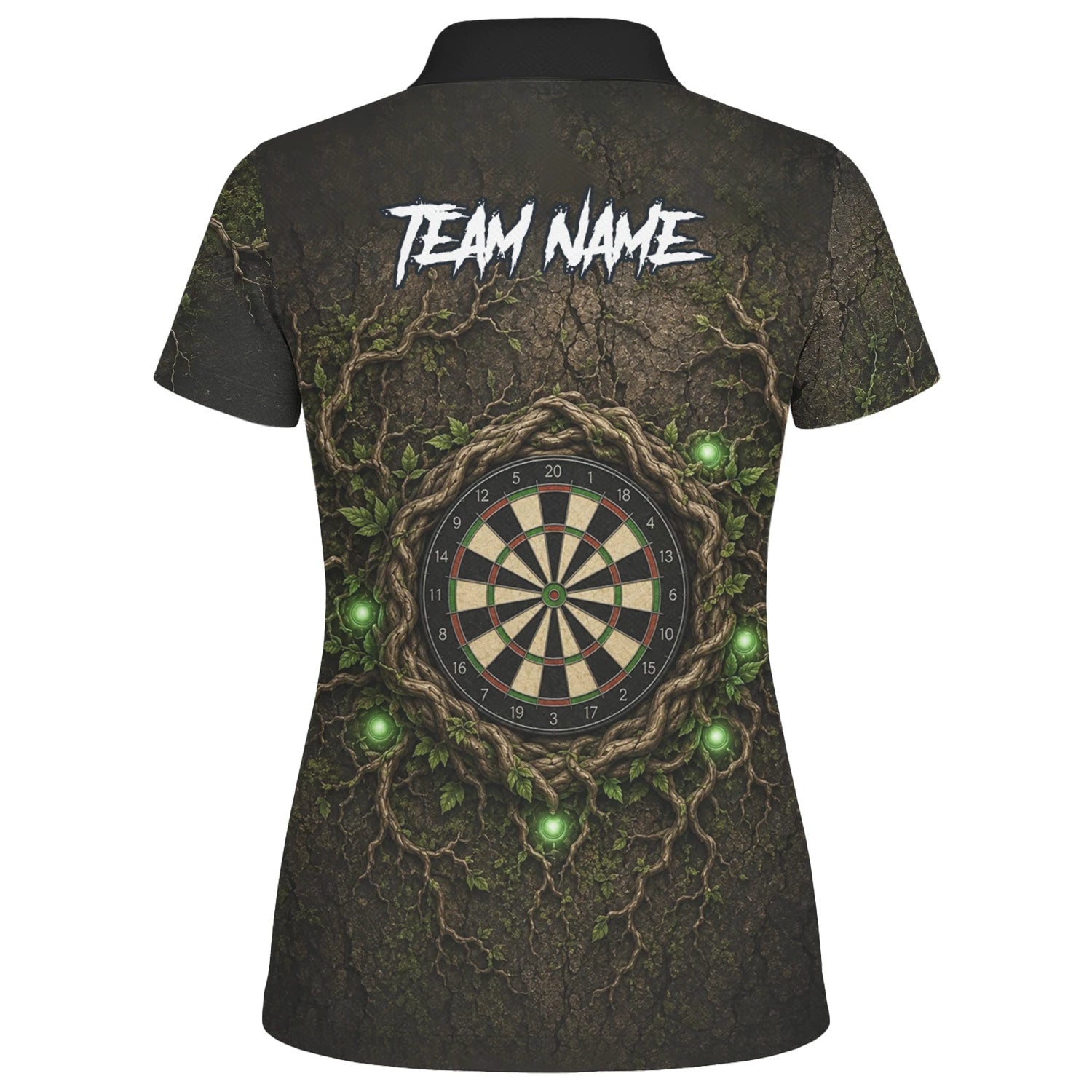 Personalised Dark Green Tree Ent Dartboard Darts Shirt For Women C913