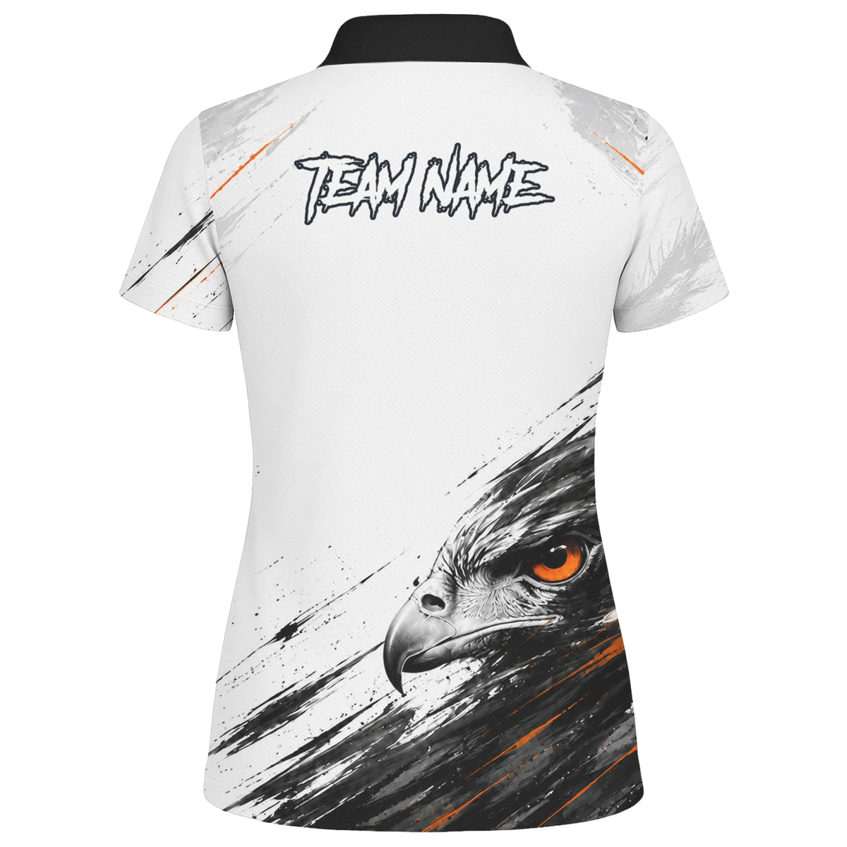 Personalised White Black Orange Eagle Darts Shirt For Women V695