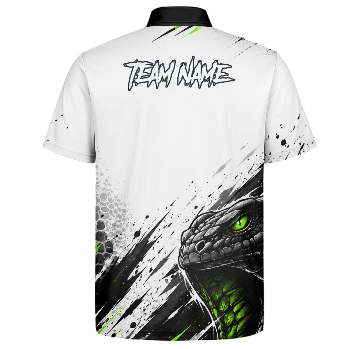 Personalised White Black Green Cobra Darts Shirt For Men Y070