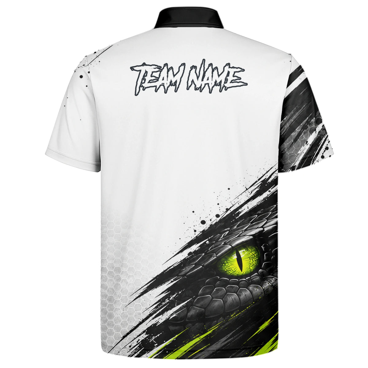 Personalised White Black Green Cobra Darts Shirt For Men I051