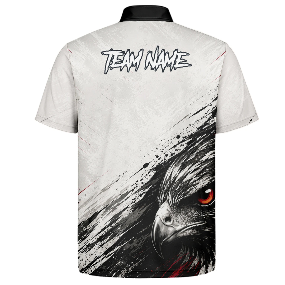 Personalised White Black Red Eagle Darts Shirt For Men Z577