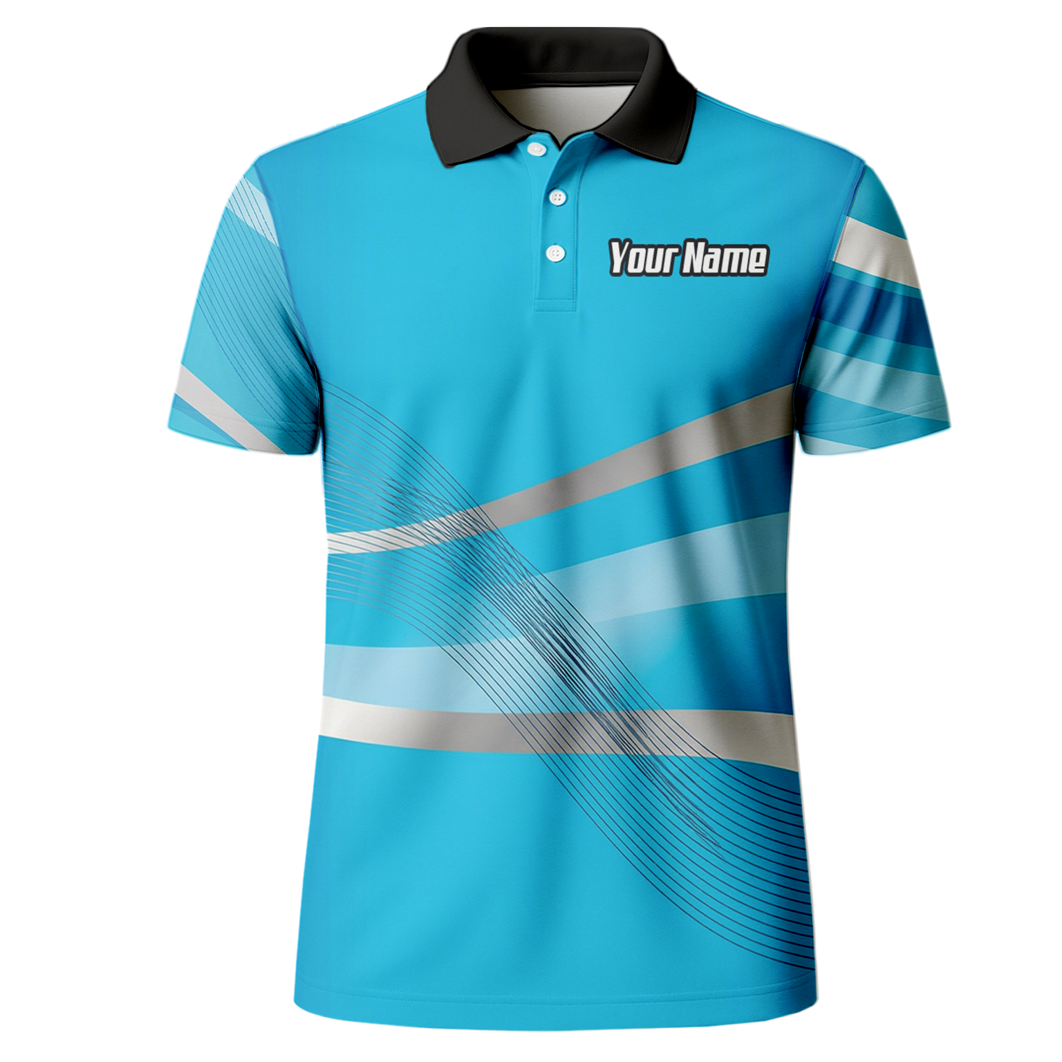 Personalised Buffalo Dart Jersey Polo and Zipper Blue White For Men Custom Mascot Shirt C5515