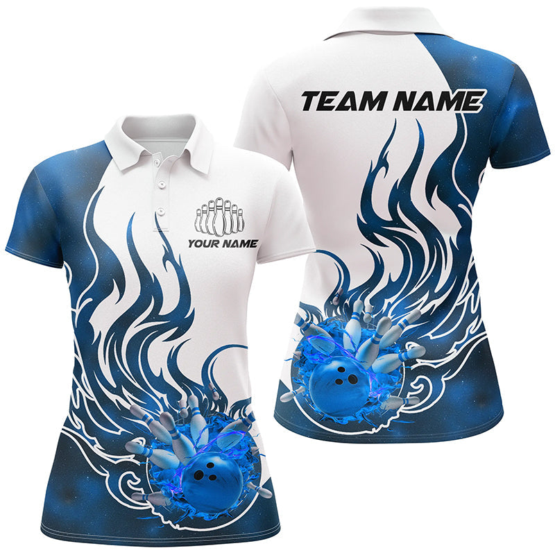 
Custom Blue Flame Bowling Shirts for Women - Galaxy Bowling Team Uniform, Comfortable Fit, Stylish Design
 I7087