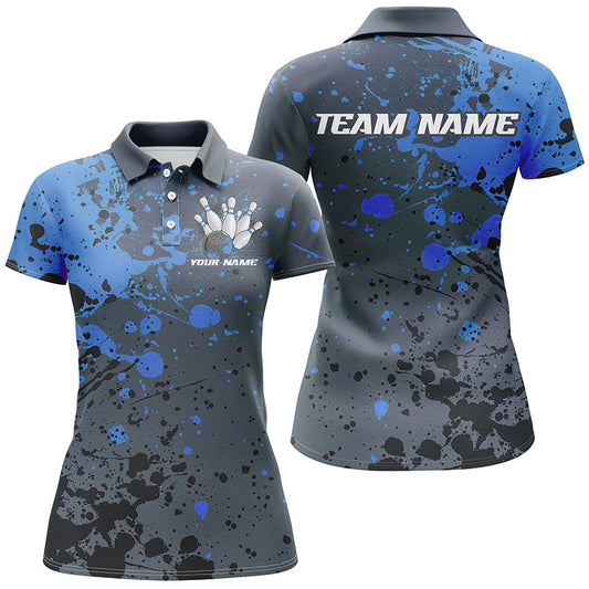 
Custom Blue Splatter Bowling Polo Shirts for Women - Bowling Uniforms & Jerseys, Comfortable Fit
 I7093