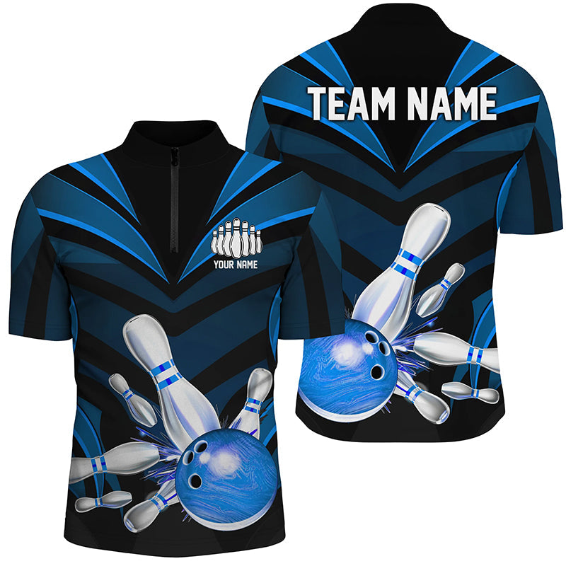 
Blue Strike Bowling Jersey - Custom Team Shirts for Men and Women, Comfortable Bowling Uniforms
 I7106