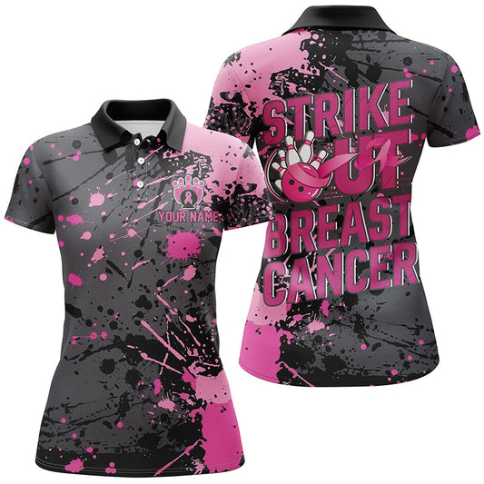 
Pink Ribbon Breast Cancer Awareness Bowling Shirt for Women | Customizable Design, Soft Cotton, Available in Various Sizes
 I7048