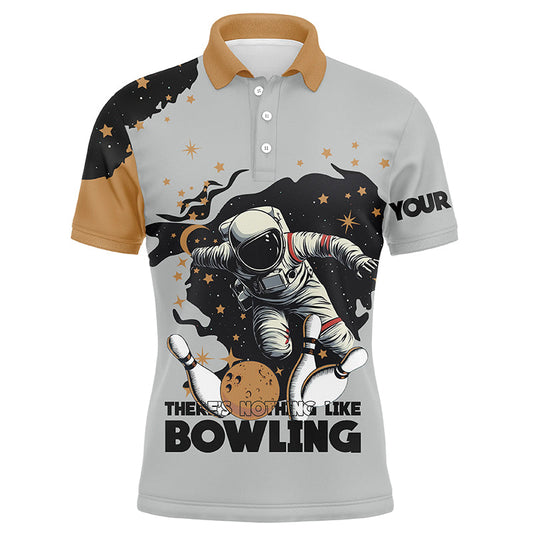 
Custom Men's Bowling Team Shirt - Astronaut in Space Design, Fun Bowler Outfit, Comfortable Material, Available in Multiple Sizes
 N8256