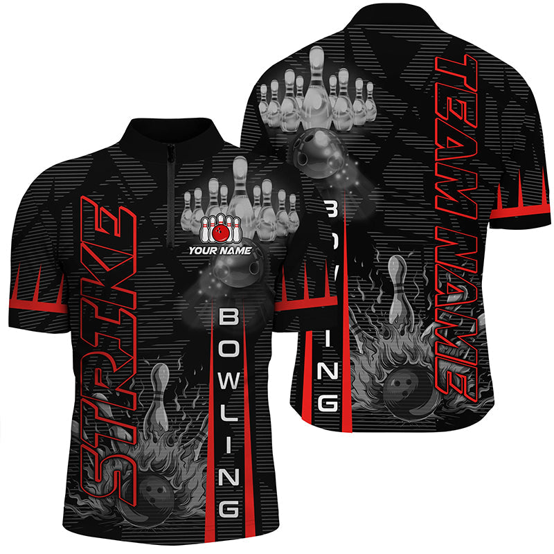 
Custom Men's Bowling Shirts, Personalized Team Jerseys - Red, Comfortable Fit, Great for Tournaments
 N8288