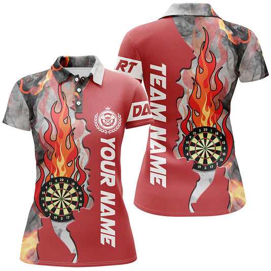 Women's Red Flame Darts Polo T1307