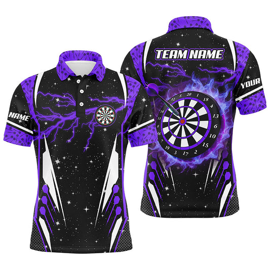 Men's Purple Lightning Dart Polo Shirt T1399
