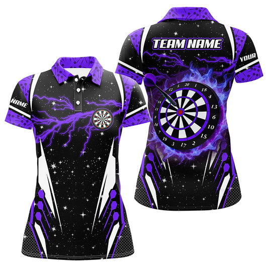 Women's Purple Lightning Dart Polo Shirt T1399