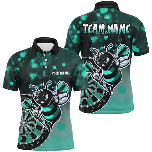 
Personalized Turquoise Bee Darts Shirt for Men - Custom Funny Darts Apparel, Great Gift for Darts Players
 T2201