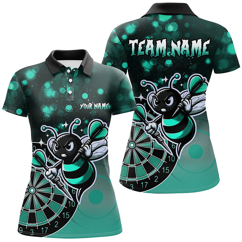 
Personalized Turquoise Bee Darts Shirt for Women | Custom Funny Darts Apparel | Unique Gift for Darts Enthusiasts
 T2201