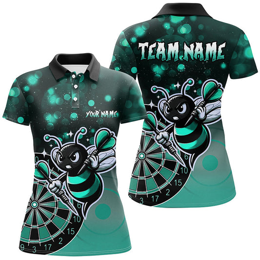 
Personalized Turquoise Bee Darts Shirt for Women | Custom Funny Darts Apparel | Unique Gift for Darts Enthusiasts
 T2201