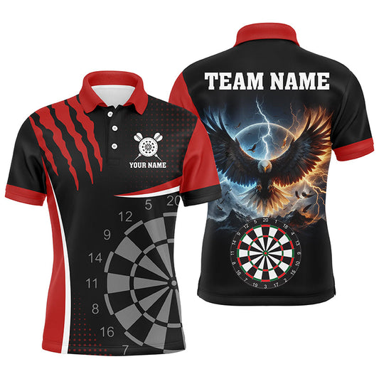 Men's Red Thunder Eagle Darts Polo Shirt T1260