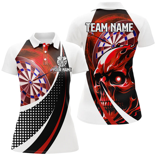 
Personalized 3D Printed Skull Dartboard Shirts for Women | Custom Team League Darts Jerseys in Red
 T2264