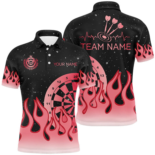 
Red Dartboard Fire Flame Men's Darts Polo & Quarter-Zip Shirt - Custom Team Jersey Gift
 T2297