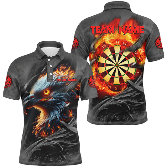 
Eagle Fire Flame Custom Darts Shirts for Men - Personalized Darts League Team Jerseys
 T2101