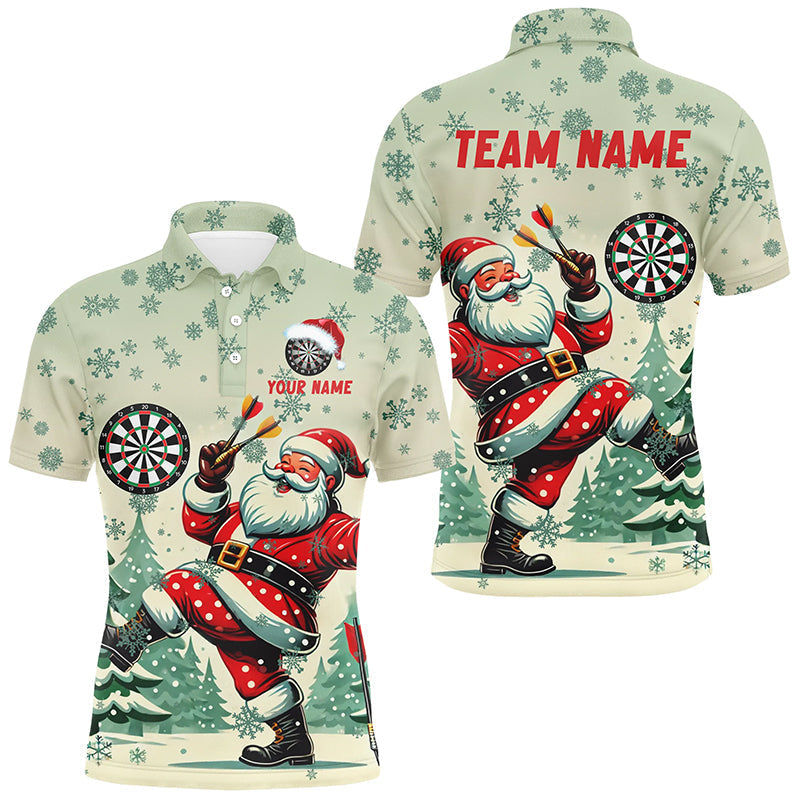 Funny Santa Dart Shirt for Men - Custom Christmas Darts Gift Outfit & Team Jersey T2844