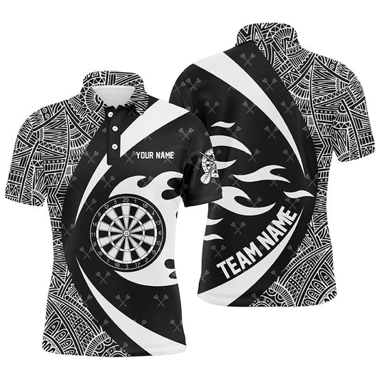 Custom Tribal Pattern Darts Men Polo Shirt - Unique Team Jersey T1358