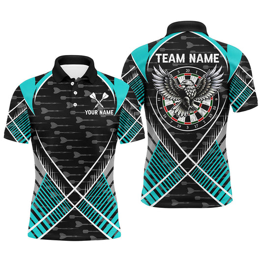 
Darts Eagle Arrow Pattern Polo & Quarter-Zip Shirts for Men, Turquoise Darts Team Jerseys
 T2204