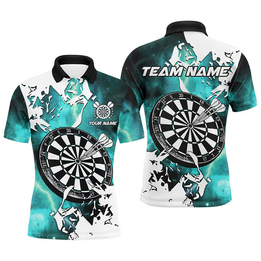 
Lightning Grunge Men's Custom 3D Printed Dartboard Shirts, Turquoise Darts Team Jerseys
 T2260