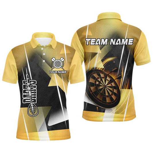 
Personalized 3D All-Over Print Men's Polo & Quarter-Zip Shirt - Custom Yellow Darts Team Jersey
 T2267