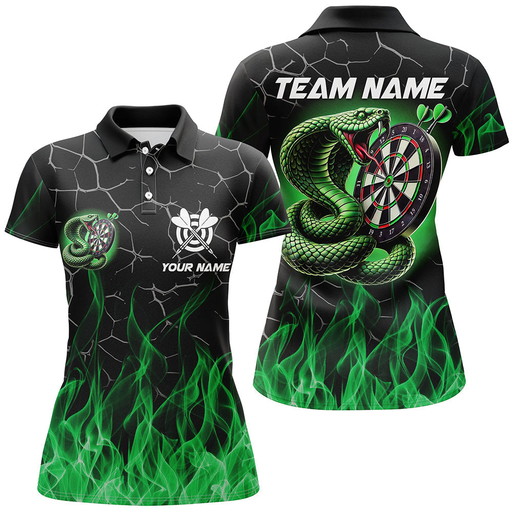 
Custom Green Darts Shirts for Women - Personalized Fire Flame Team Jerseys
 T2108