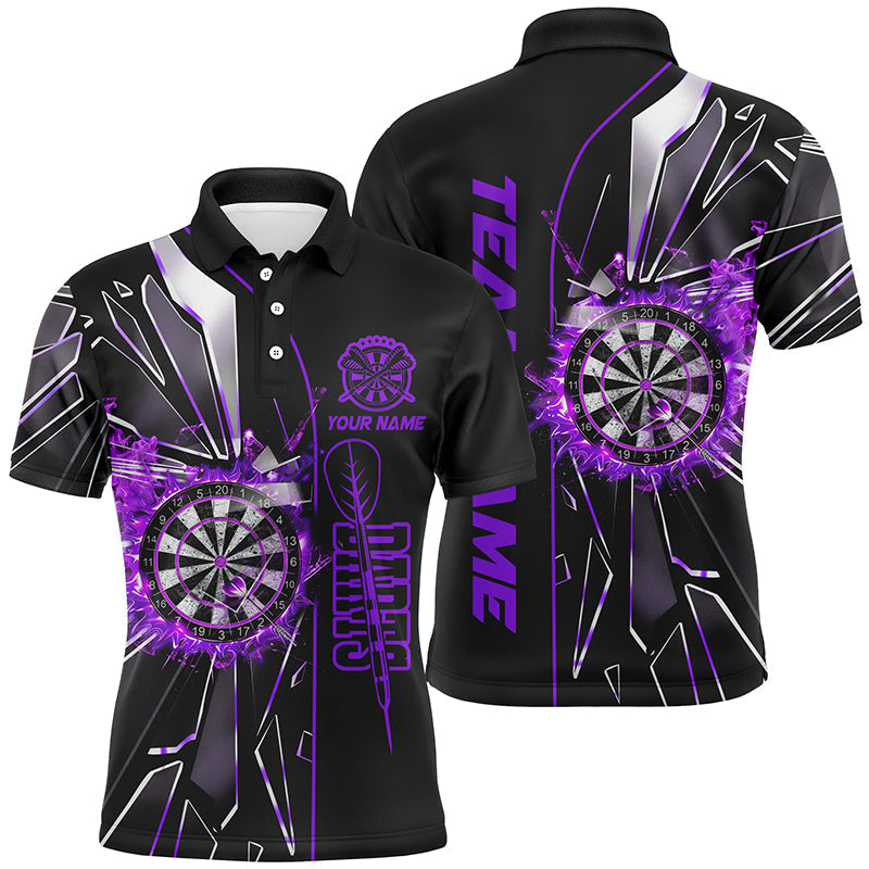 Custom Purple Break Glass 3D Darts Shirt for Men - Personalized Dart League Jersey T1997