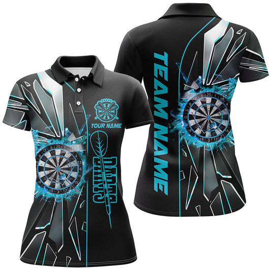 Personalized Turquoise Break Glass 3D Darts Shirt - Custom Dart League Jersey T1998