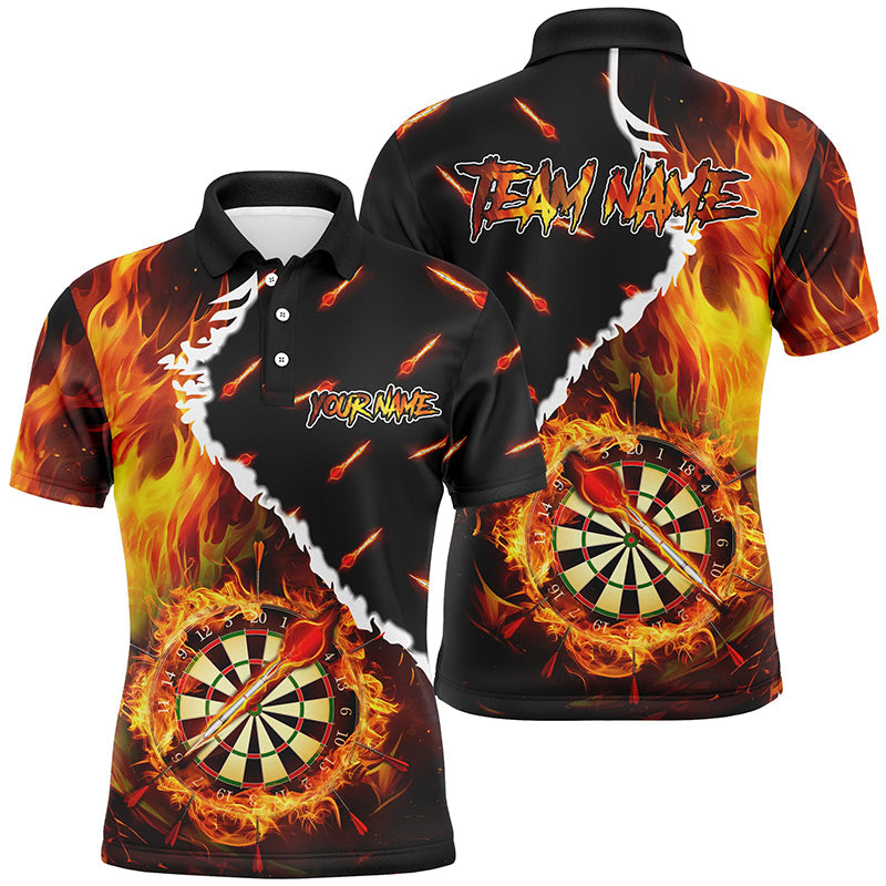 Men's Custom Flame Darts Board Jersey T1819