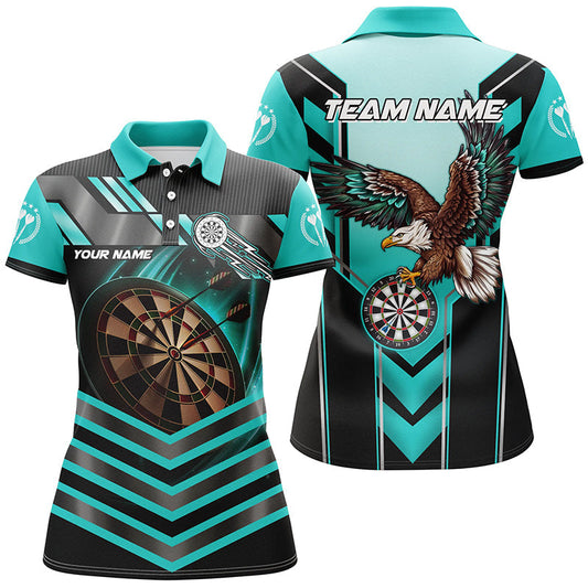 
Personalized Turquoise Dartboard Light Eagle Darts Shirts for Women | Custom Darts Apparel Jerseys
 T2050