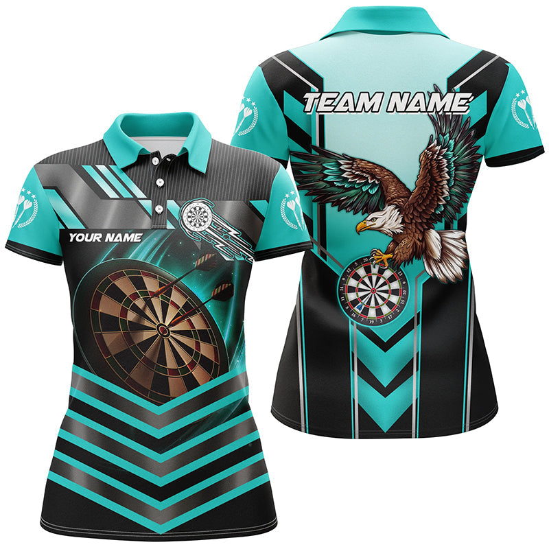 
Personalized Turquoise Dartboard Light Eagle Darts Shirts for Women | Custom Darts Apparel Jerseys
 T2050