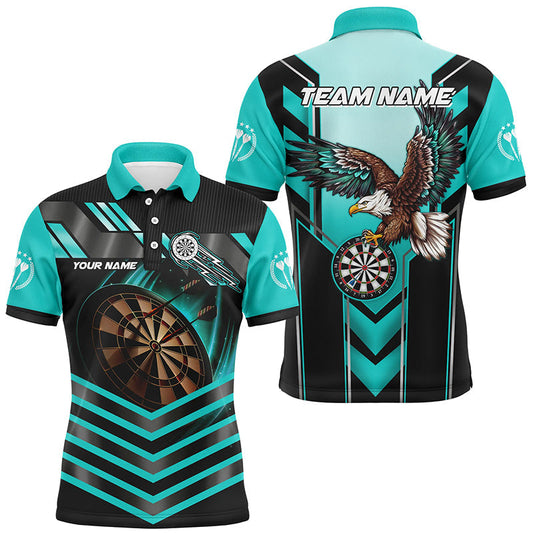 
Personalized Turquoise Dartboard Light Eagle Darts Shirt for Men - Custom Darts Apparel Jersey
 T2050