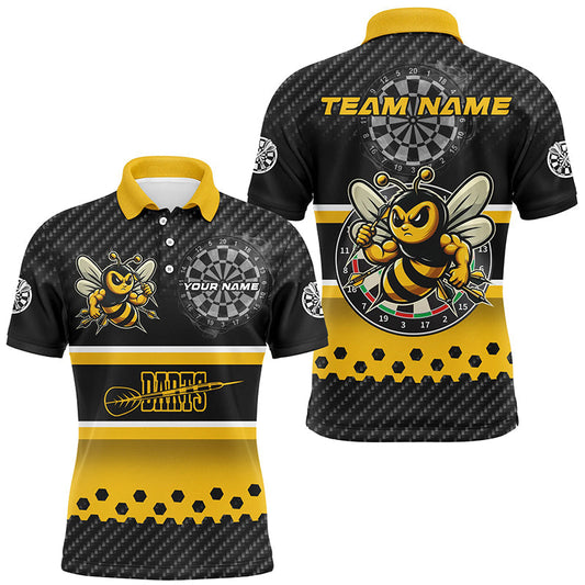 
Custom Name Darts Shirts for Men - Yellow and Black Funny Darts Apparel, Great Gift for Darts Enthusiasts
 T2331