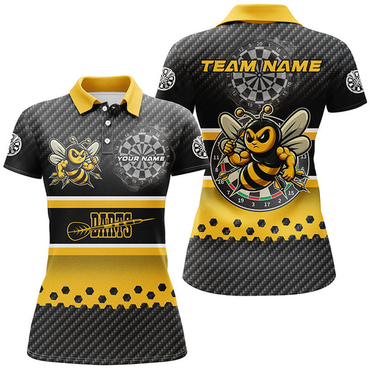 
Bee Custom Name Yellow Black Darts Shirts for Women - Funny Darts Apparel & Gifts
 T2331