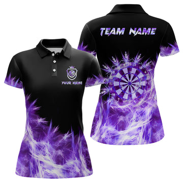 Icy Purple Women's Darts Polo & Quarter Zip Shirt – Custom Team Dart Jerseys T2977