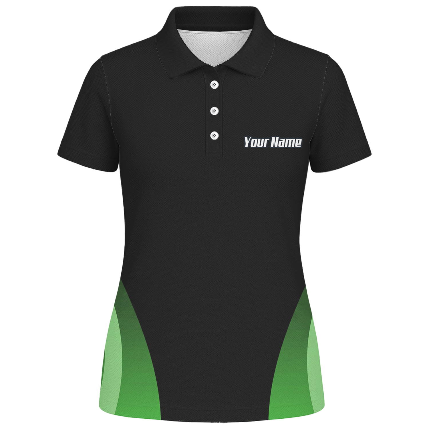 Personalised Snake Assassin Dart Jersey Polo and Zipper Black Green For Women T9880