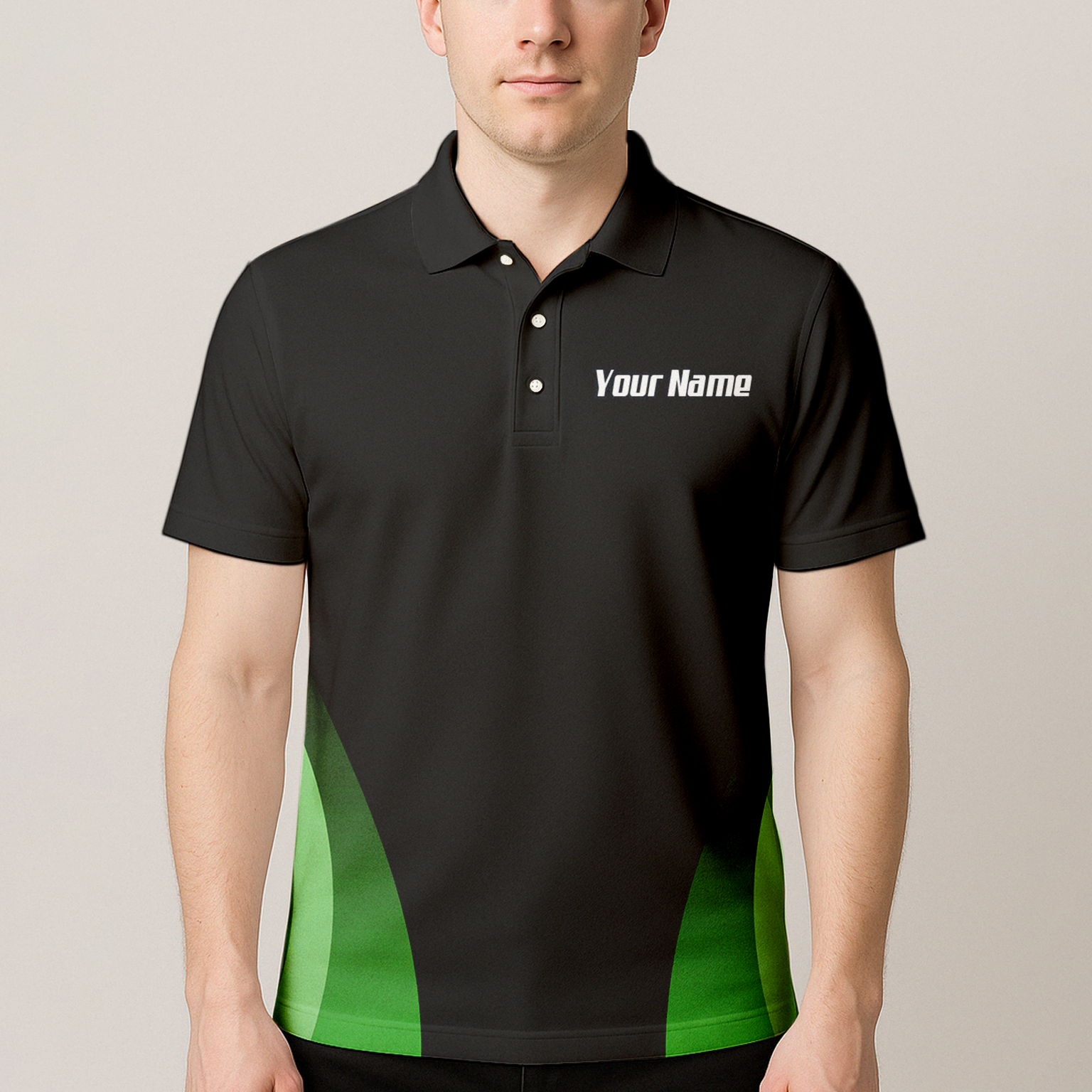 Personalised Snake Assassin Dart Jersey Polo and Zipper Black Green For Men T9880