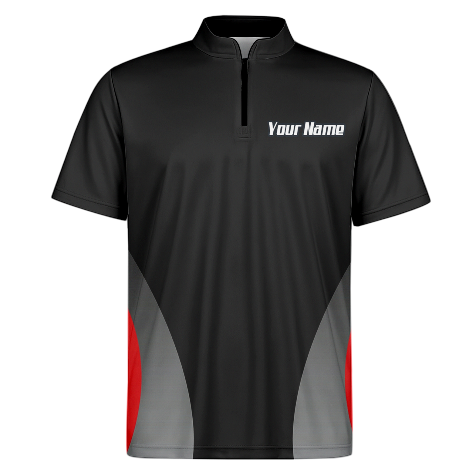 Personalised Dartboard Dart Jersey Polo and Zipper Black Red Grey For Men Y3238