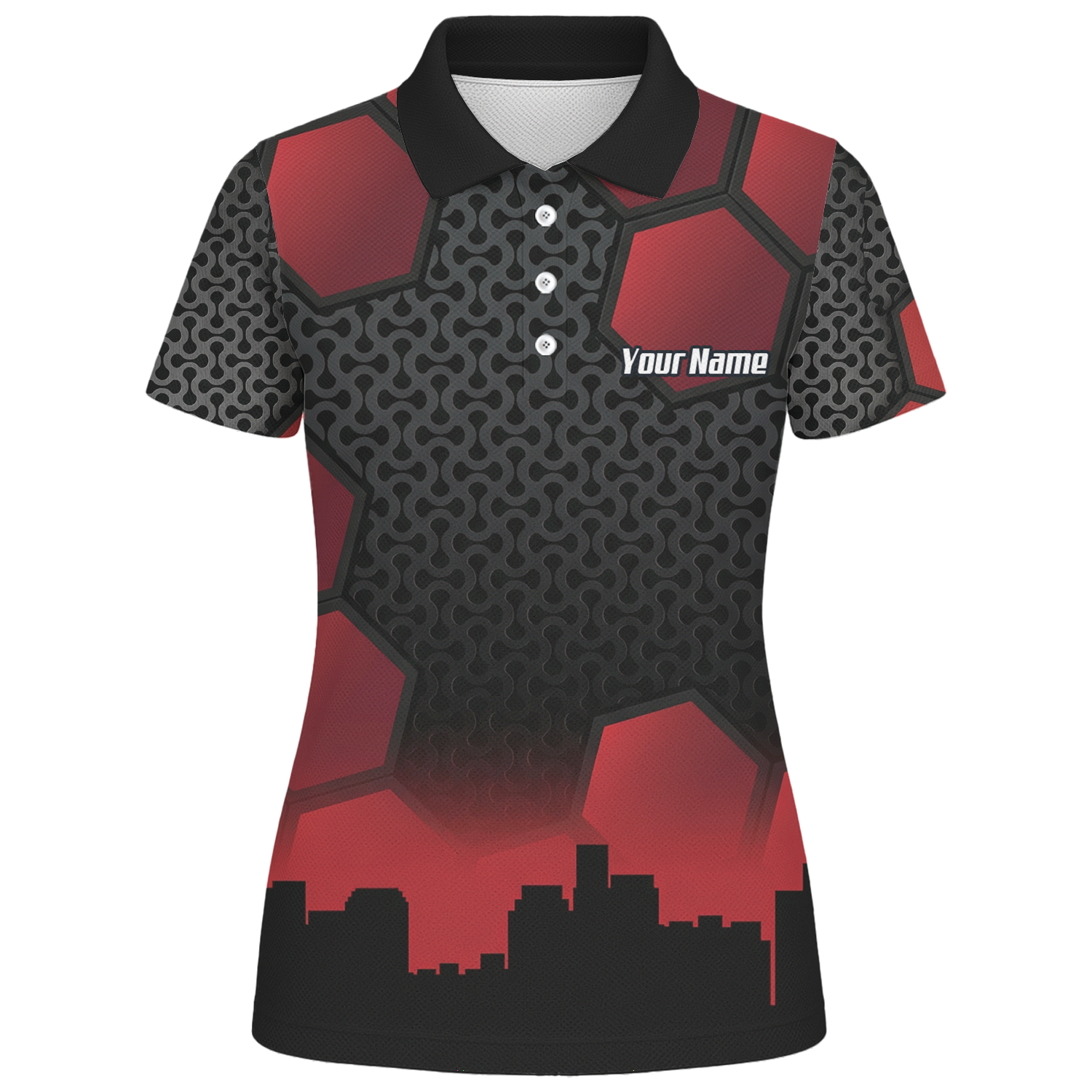 Personalised Hitman Agent Dart Jersey Red Black Polo and Zipper For Women Z5895